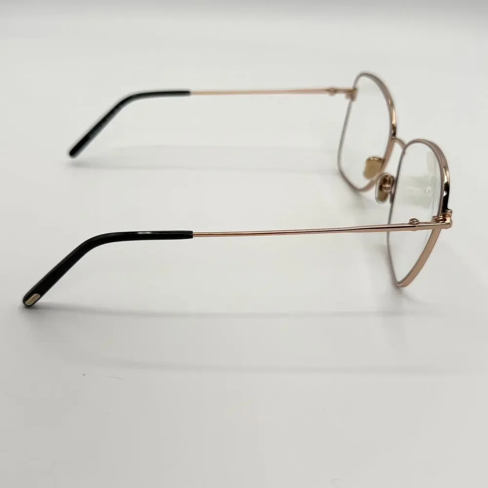 Tom Ford TF5906-B 001 Black Rose Gold Metal Cat-Eye Frames 55-15-140